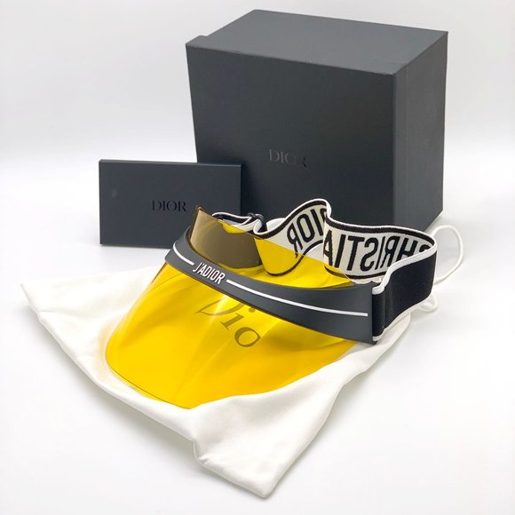 💯 NEW DIOR CLUB 1 OTL Yellow Visor Hat DIORClub1 - Picture 8 of 15